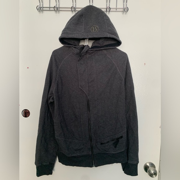 lululemon athletica Men's Charcoal Zip-Up Hoodie